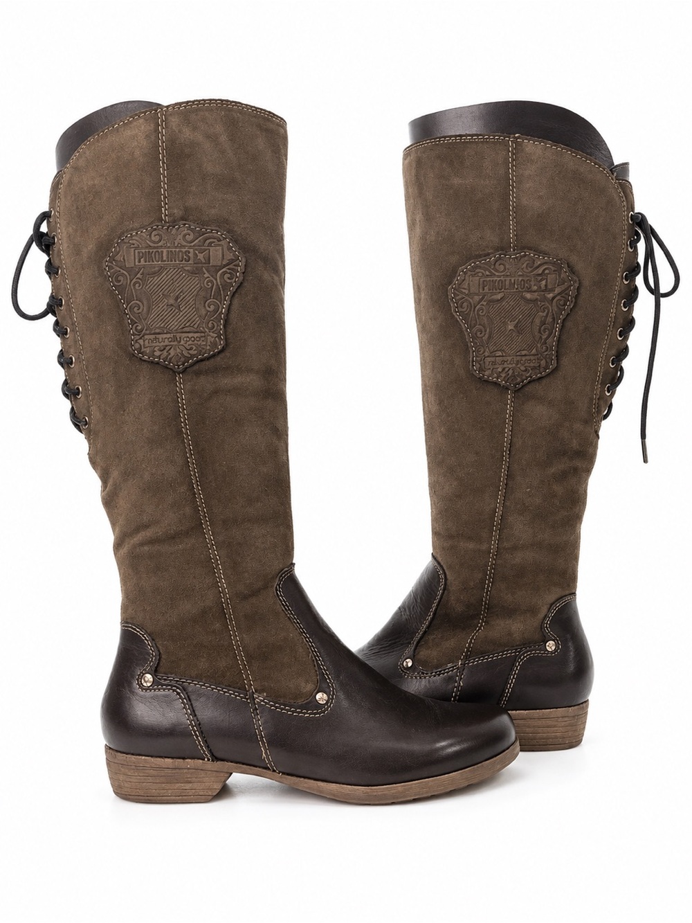 Pikolinos Tall Lace-Up Boots Brown EU 37
